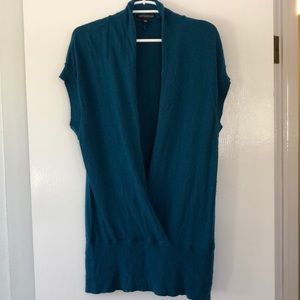 Teal cross front Tunic